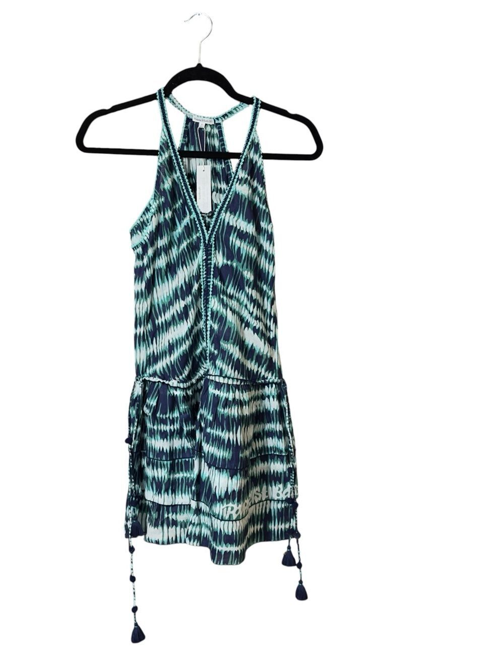 Poupette St Barth Bety Dress in Blue & Aqua Batik in X Small NWT